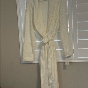 Stars Above White Plush Spa Robe